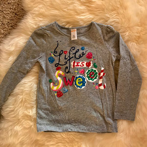 Gymboree Long Sleeve Gray Tshirt, size 7